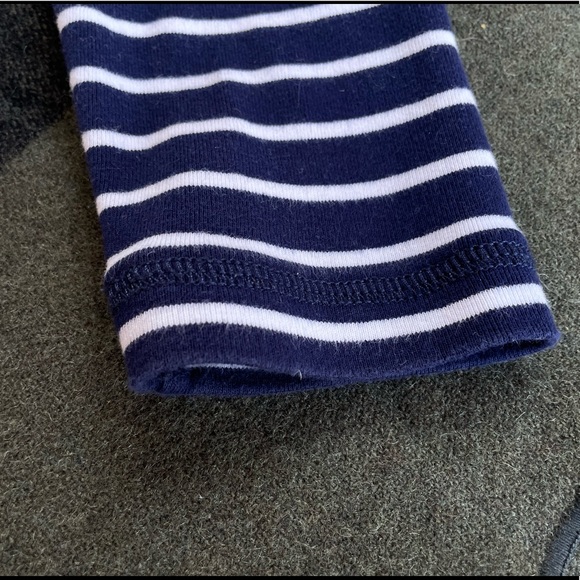 Lauren Ralph Lauren Women’s Small P Navy Blue And White Striped Dress - Picture 3 of 5